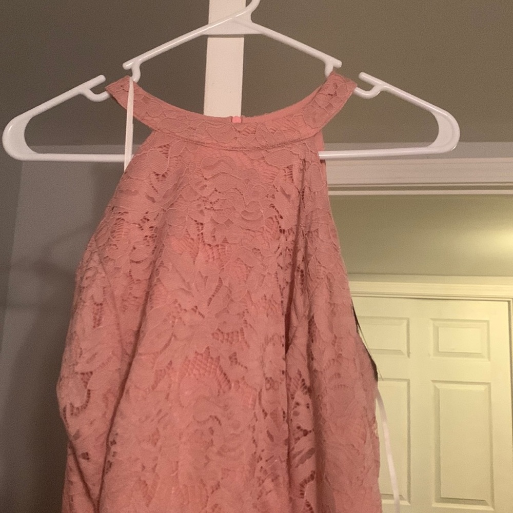 Dusty pink bridesmaid dress